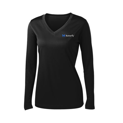 Sport-Tek® Ladies Long Sleeve PosiCharge® Competitor™ V-Neck Tee